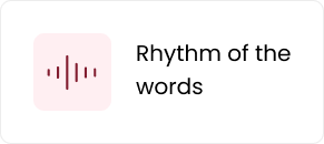 Rhythm of the words Icon