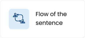 Flow of the Sentence Icon